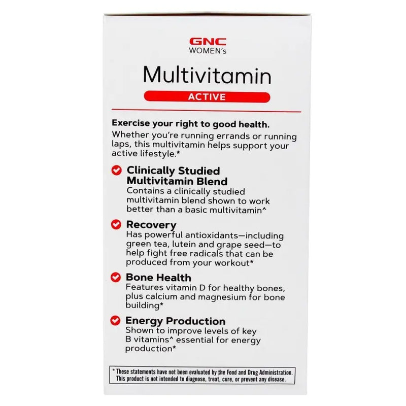 Multivitamin Active Women (90 Caps) - GNC - iPUMP Suplementos