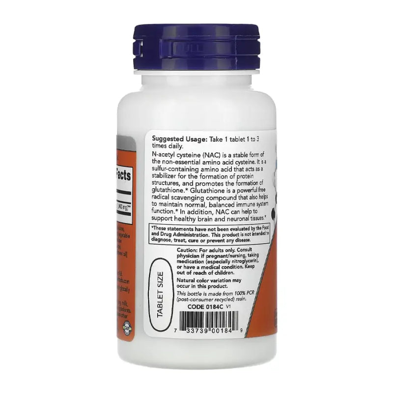 Nac N-acetil-Cisteína 1000mg (60) - Now Foods