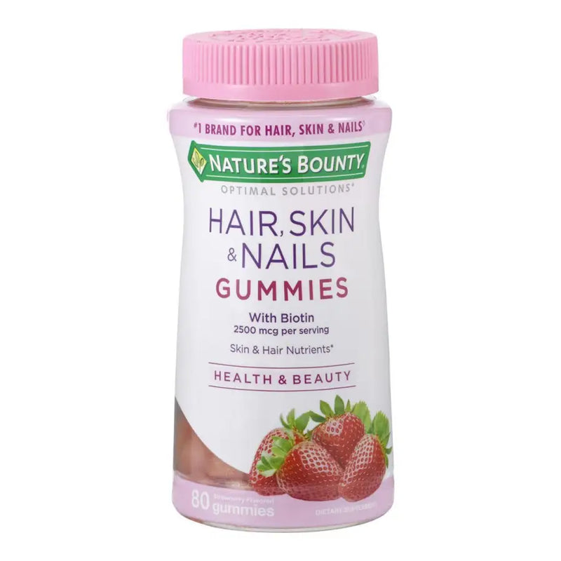 Nature's Bounty Hair Skins & Nails (80) Morango - Nature's Bounty - iPUMP Suplementos