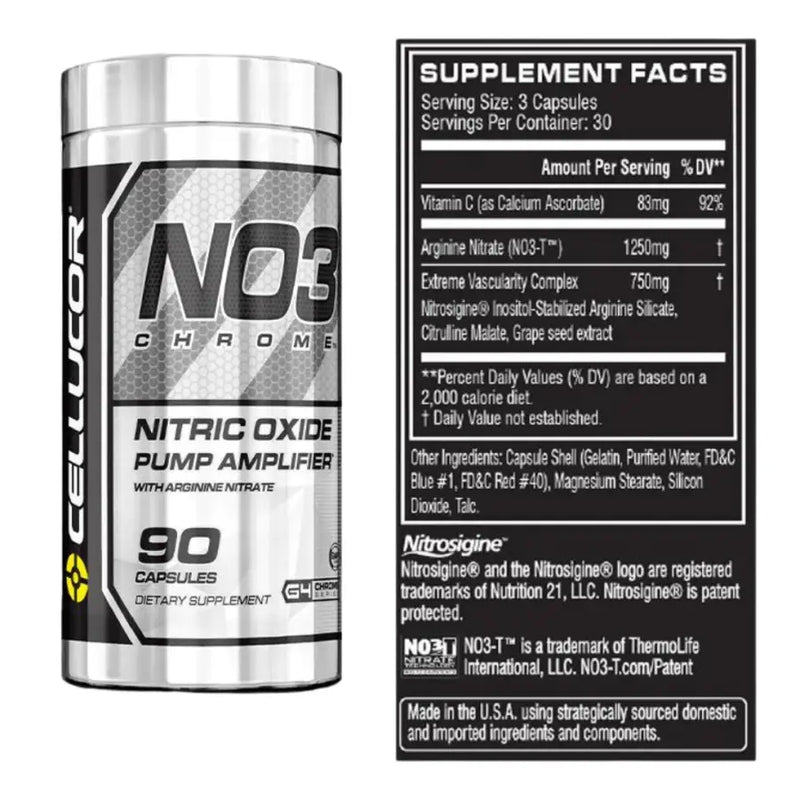 NO3 Chrome Óxido Nítrico (90) - Cellucor