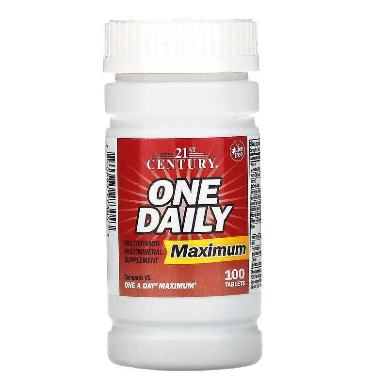 One Daily Maximum (100 Tabs) - 21st Century - iPUMP Suplementos