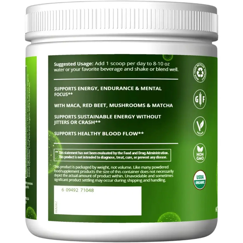 Organic Pre-Workout 240G Island Fusion - MRM Nutrition