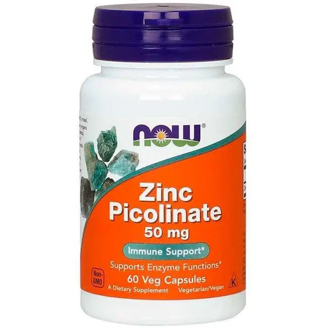 Picolinato de Zinco 50mg (60 Caps) - Now Foods - iPUMP Suplementos