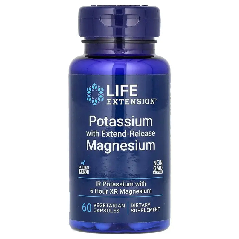 Potassium with Magnesium (60 Vegetarian Capsules) - Life