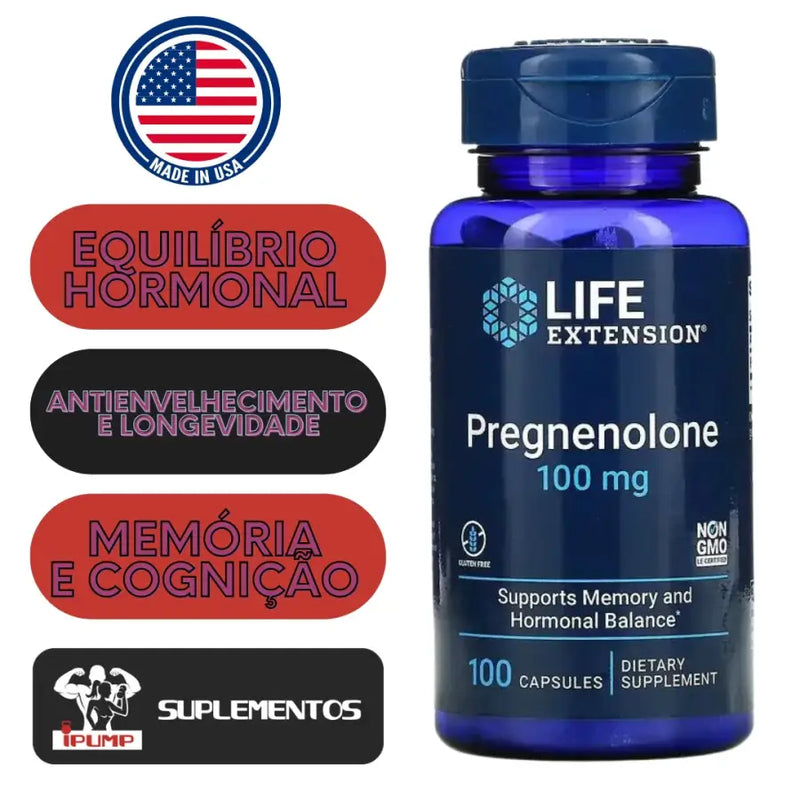 Pregnenolona 100mg (100) - Life Extension