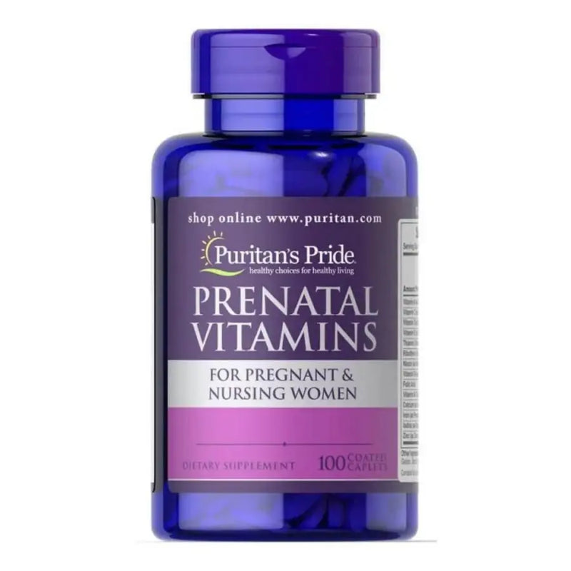 Prenatal Vitamins (100 Caps) Pregnant - Puritans Pride - iPUMP Suplementos