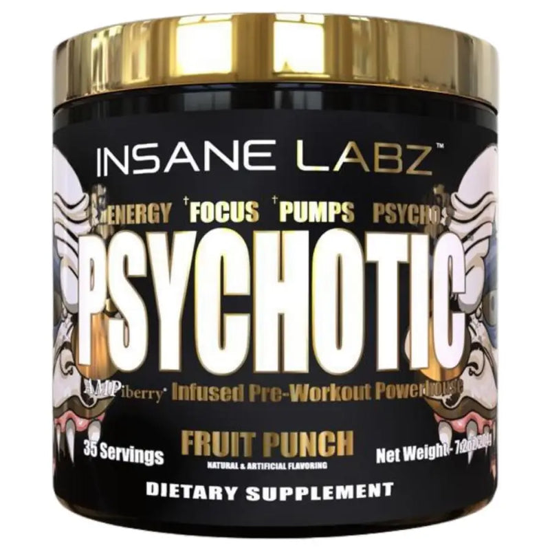 Psychotic Gold (35 Doses) Fruit Punch - Insane Labz - iPUMP Suplementos