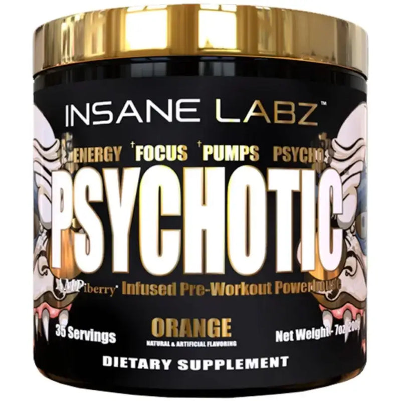 Psychotic Gold (35 Doses) Orange - Insane Labz - iPUMP Suplementos