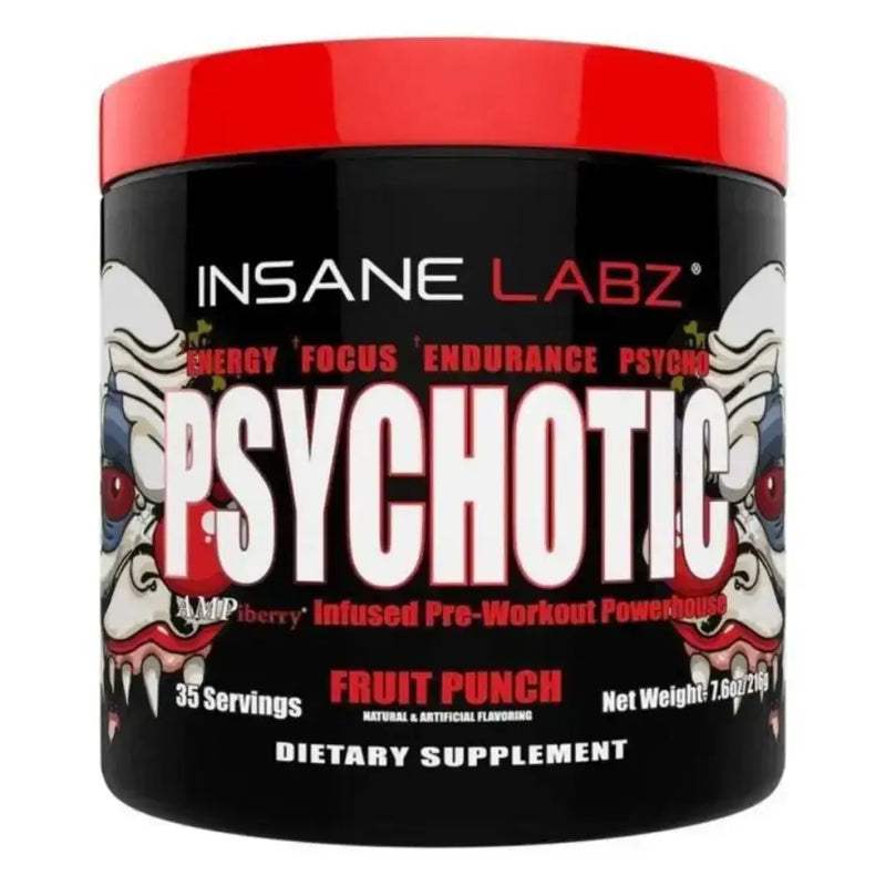 Psychotic (35 doses) Fruit Punch - Insane Labz - iPUMP Suplementos