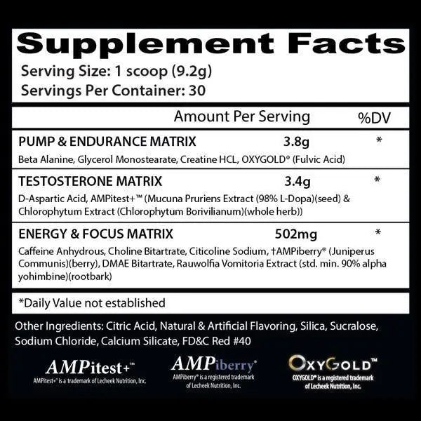 Psychotic Test (30 Doses) Fruit Punch - Insane Labz - iPUMP Suplementos