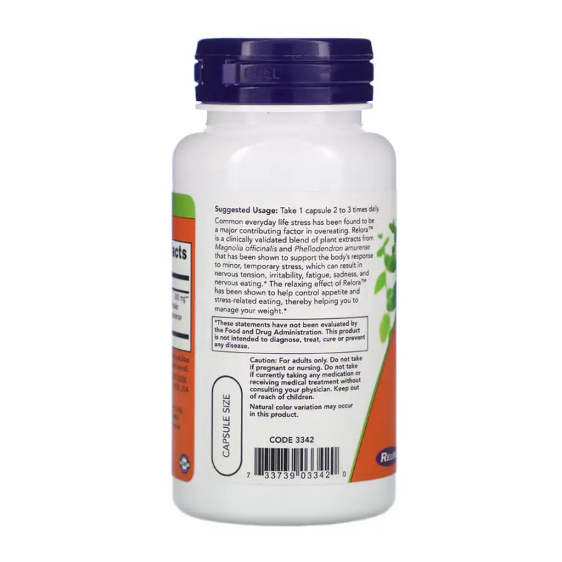 Relora 300mg (60 Vegetarian Capsulas) - Now Foods