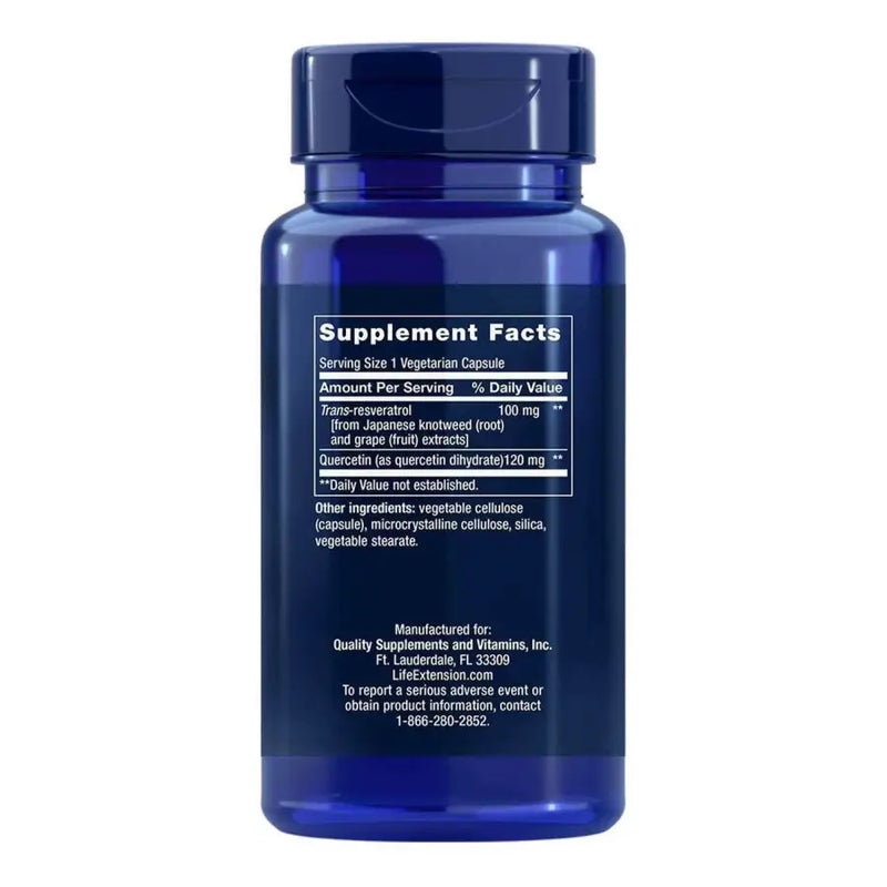 Resveratrol 100mg (60 Caps) - Life Extension - iPUMP Suplementos