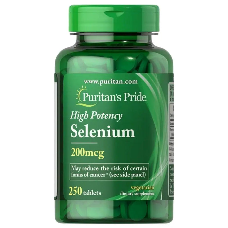 Selenium 200mcg (250 Tabs) - Puritan's Pride - iPUMP Suplementos