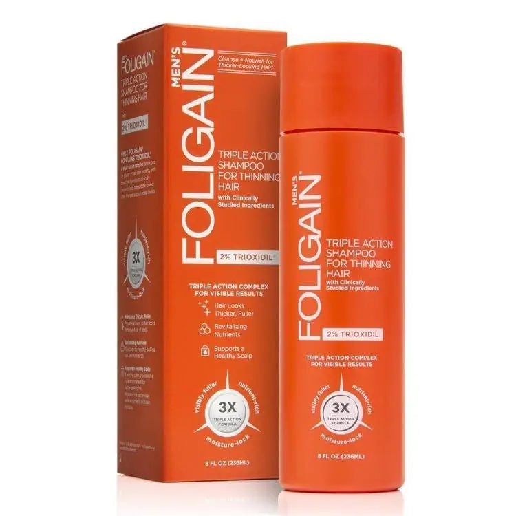 Shampoo 2% Trioxidil 3x Ação (236 ml) - Foligain - iPUMP Suplementos