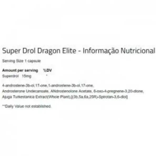 Super Drol (60 Caps) - Dragon Elite - iPUMP Suplementos