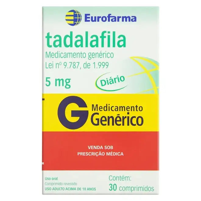 Tadalafila 5mg (30) - Eurofarma