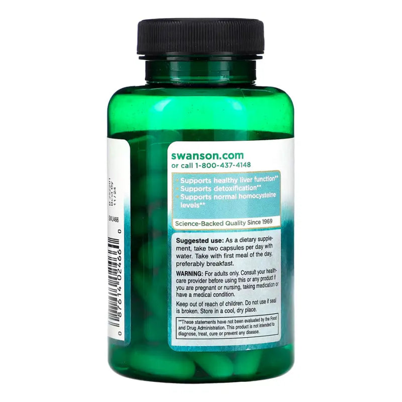 TMG Trimetilglicina 500mg (90 Capsules) - Swanson