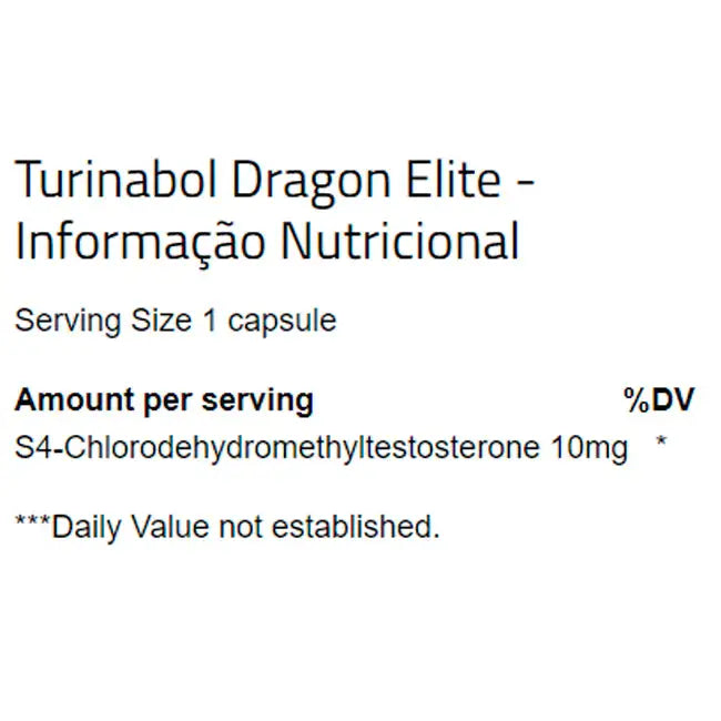 Turinabol (90 Caps) - Dragon Elite - iPUMP Suplementos