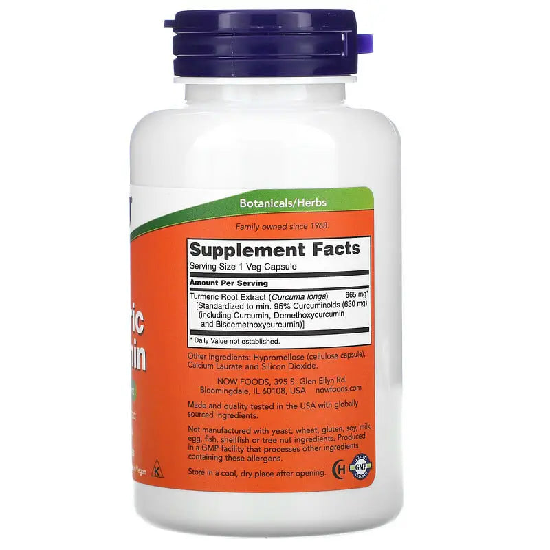 Turmeric Curcumin (60) - Now Foods