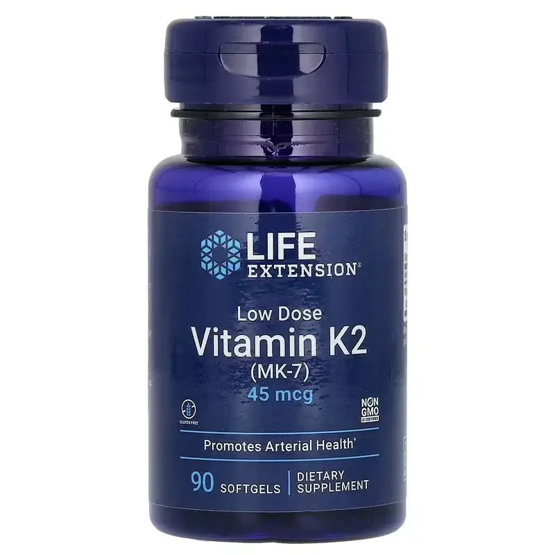 Vitamin K2 MK-7 45mcg (90 Softgels) - Life Extension