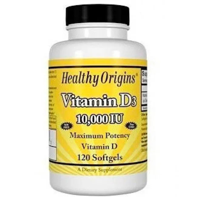 Vitamina D3 10.000 IU (120 softgels) - Healthy Origins - iPUMP Suplementos