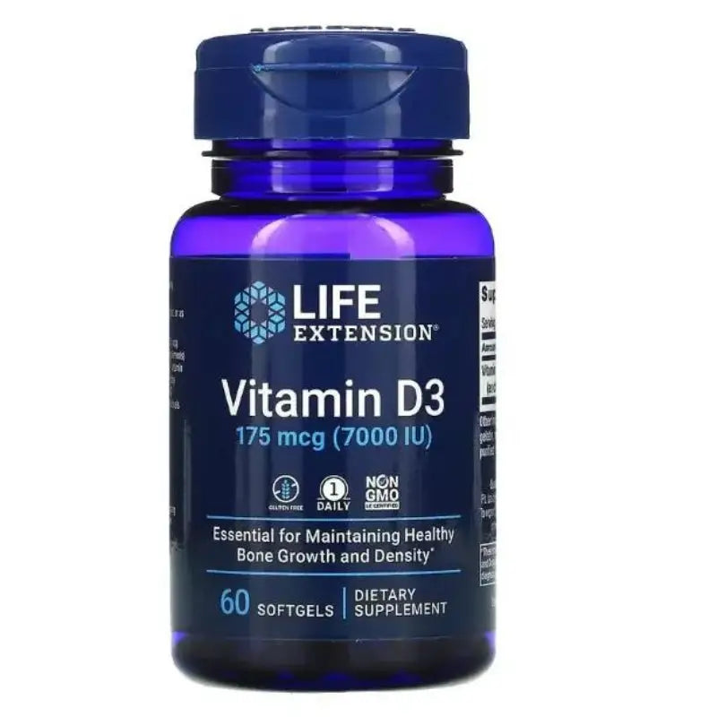 Vitamina D3 175 mcg (7.000 UI) 60 - Life Extension