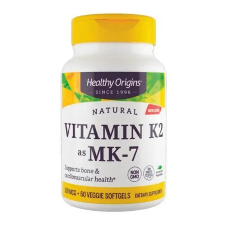 Vitamina K2 Mk7 100mcg (60 Caps) - Healthy Origins - iPUMP Suplementos