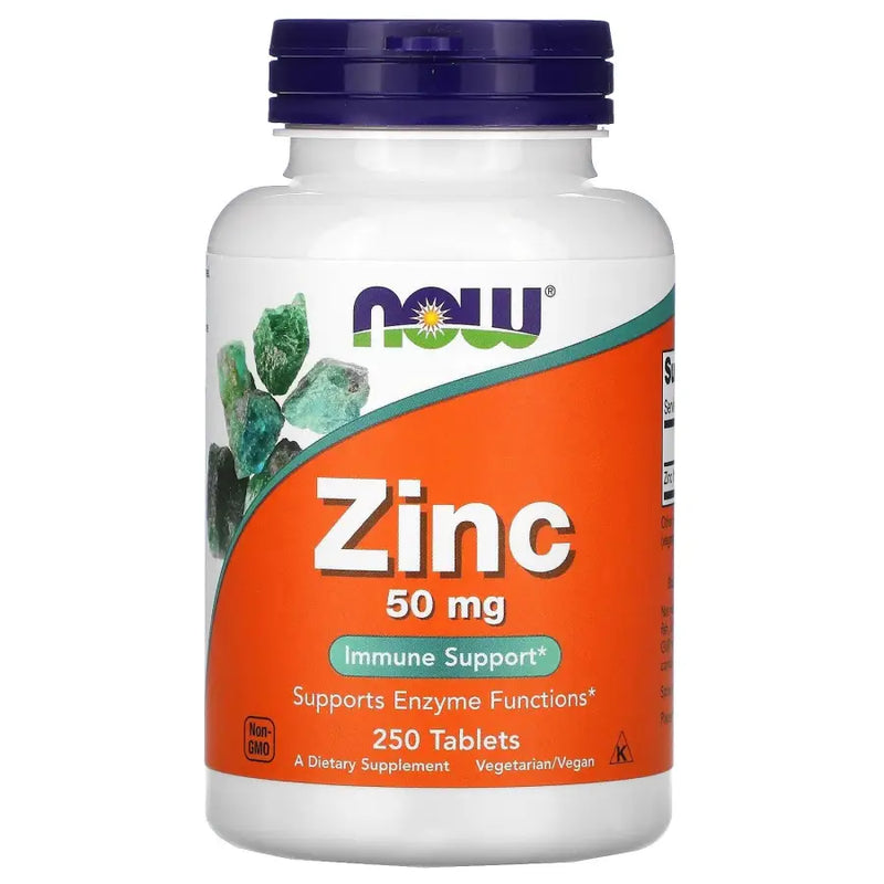 Zinco 50mg (250 Tabs) - Now Foods - iPUMP Suplementos