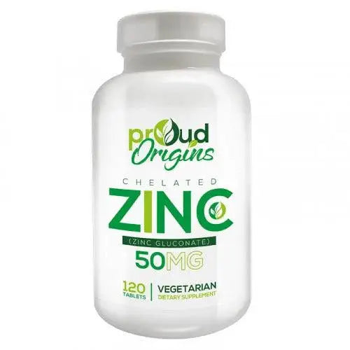 Zinco Quelatado 50mg (120 tabs) - Proud Origins - iPUMP Suplementos